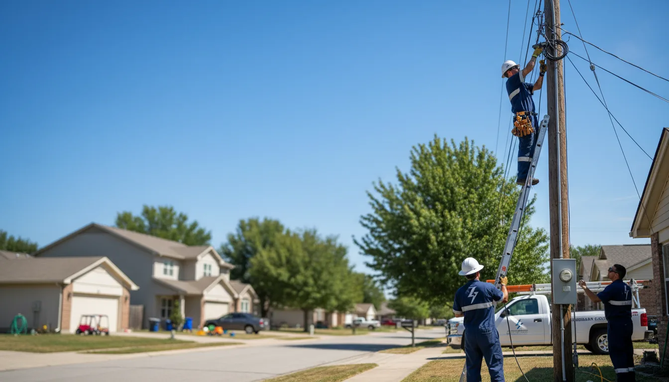Residential electrician providing installation services in Carman, IL